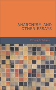 Delete this entry: Anarchism and Other Essays (Paperback, 2007, BiblioBazaar)