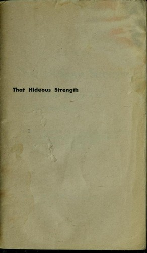 C.S. Lewis: That hideous strength (1968, Macmillan)