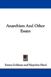 Delete this entry: Anarchism And Other Essays (Paperback, 2007, Kessinger Publishing, LLC)